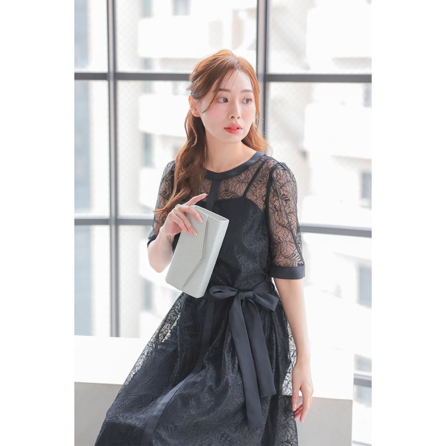 レースレイヤード2WAYパンツドレス CF030BK : shopooo by GMO - 通販
