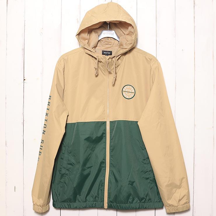 ナイロンジャケット BRIXTON ブリクストン CLAXTON CREST LW ZIP HOOD