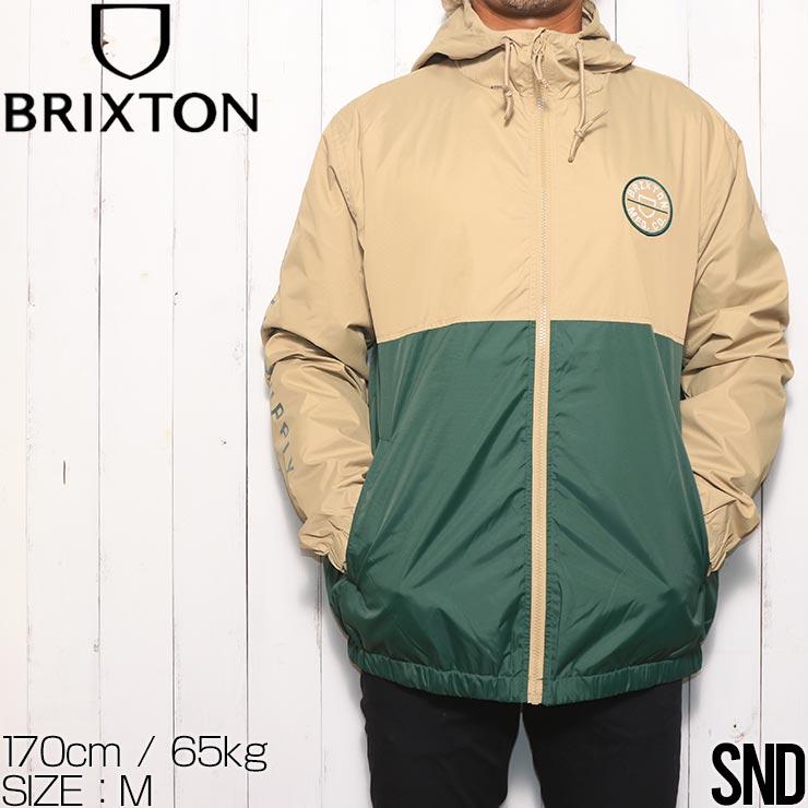 ナイロンジャケット BRIXTON ブリクストン CLAXTON CREST LW ZIP HOOD