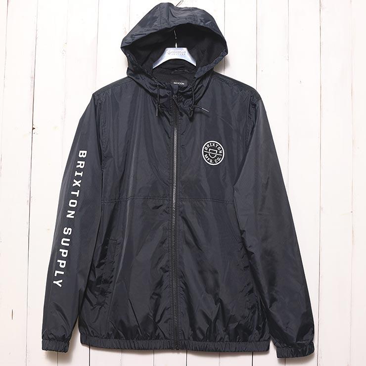 ナイロンジャケット BRIXTON ブリクストン CLAXTON CREST LW ZIP HOOD