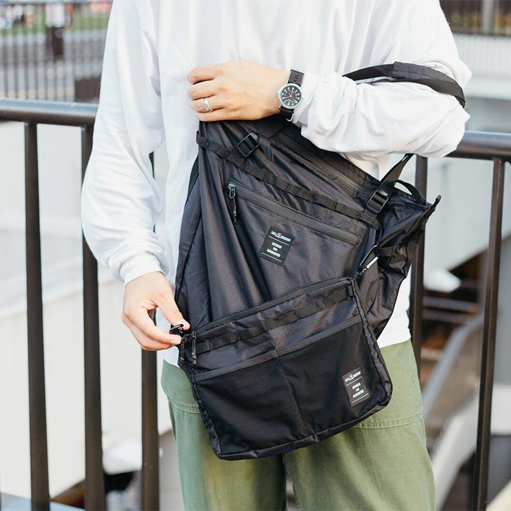 【送料無料】パッカブルトートバッグ 5050WORKSHOP フィフティフィフティワークショップ PACKABLE TOTE BAG TR034-5WS-4335｜itempost｜05