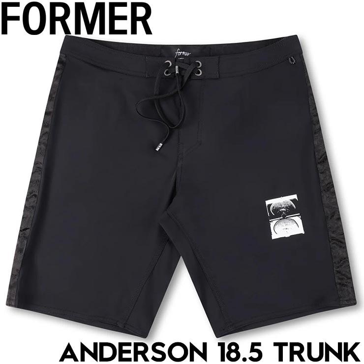 【送料無料】ボードショーツ ストレッチショーツ FORMER フォーマー ANDERSON 18.5 TRUNK FBO-25201 BLK 25SU 日本代理店正規品の画像