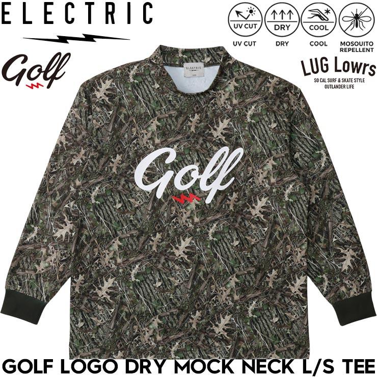ELECTRIC GOLF エレクトリック ゴルフ LOGO DRY MOCK NECK L/S TEE