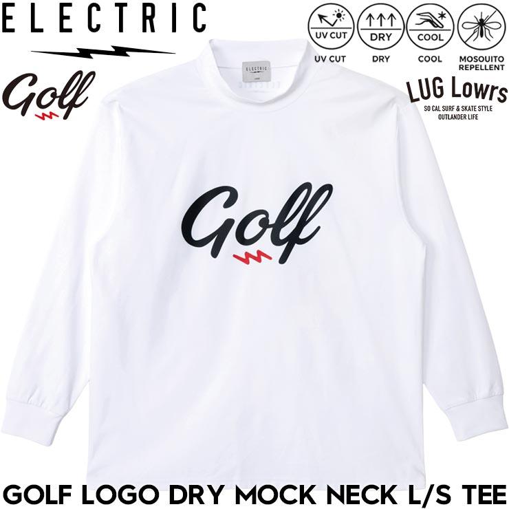 【美品】Electric GOLFモックネックシャツ ELECTRIC GOLF エレクトリック ゴルフ LOGO DRY MOCK NECK L/S TEE