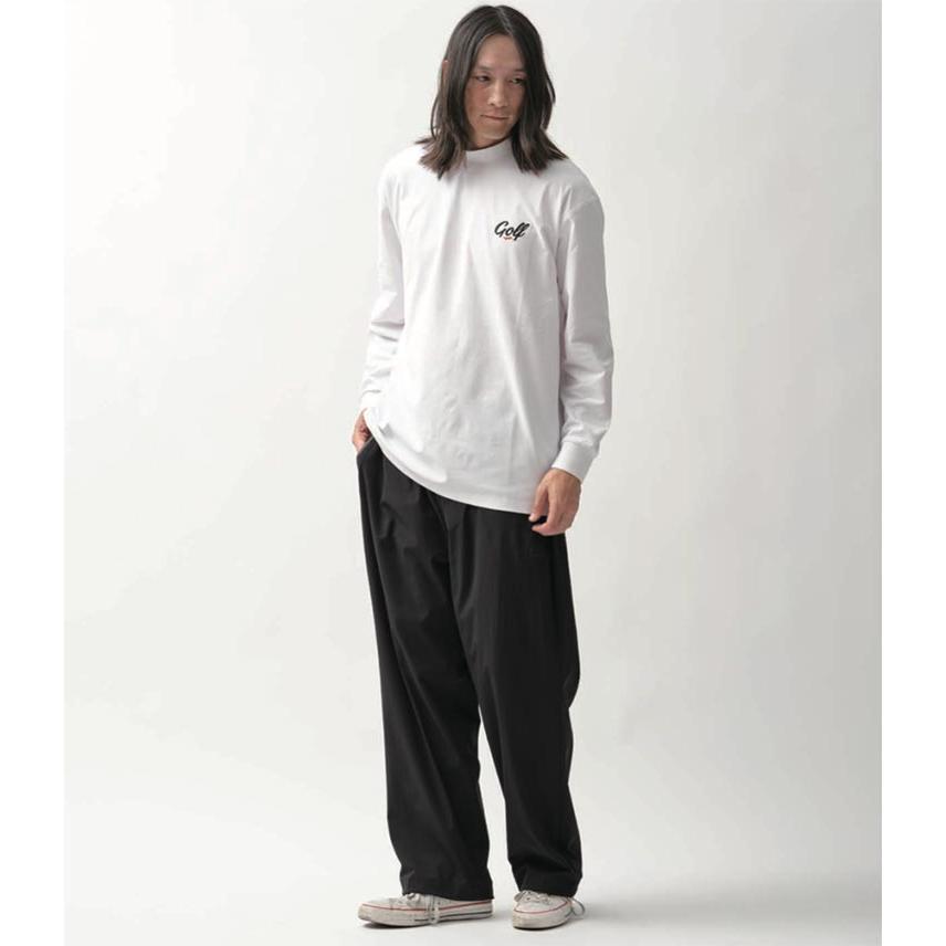 ELECTRIC GOLF エレクトリック ゴルフ ONE POINT LOGO DRY MOCK NECK L/S TEE - WHITE ...