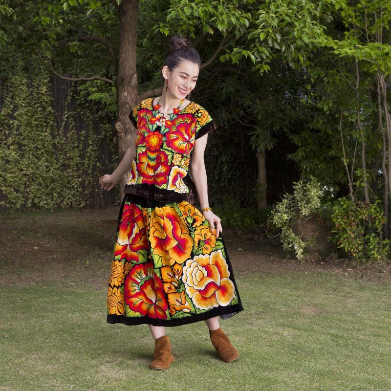 メキシコ花刺繍民族衣装 : shopooo by GMO - 通販 - Yahoo メキシコ花刺繍民族衣装 : shopooo by GMO - 通販 - Yahoo
