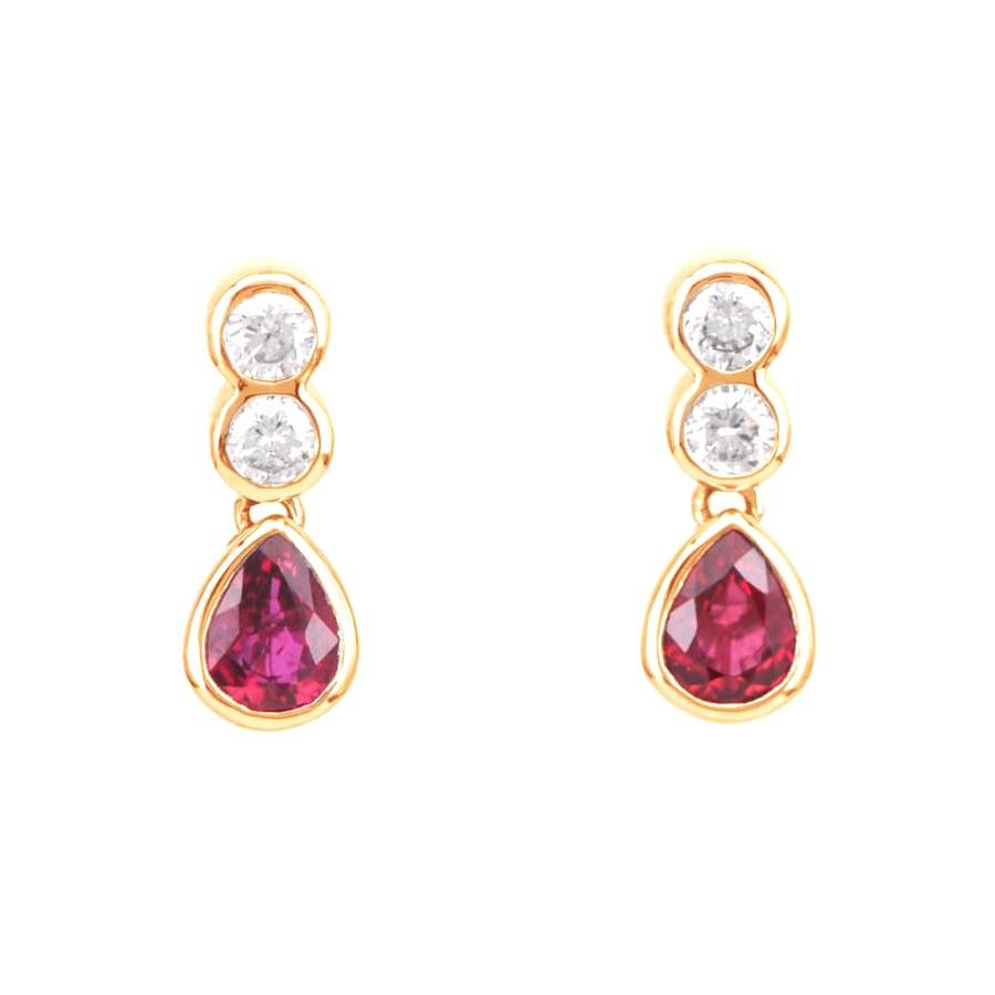 【正規販売店】 非加熱ピジョンブラッドルビー ピアス /c0301rp 【BC1879211635】(66550円)