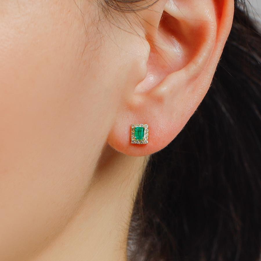 エメラルド ピアス /c0280emの画像