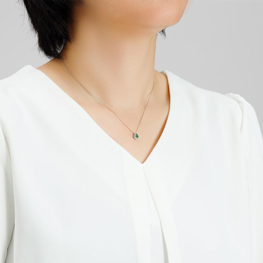 5月1日 20:00発売｜Pt エメラルド ネックレス /s0210emptの画像
