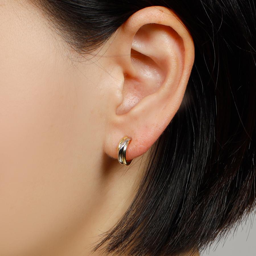 コンビ・スリーカラー フープイヤリング medium /a0561mteg : shopooo