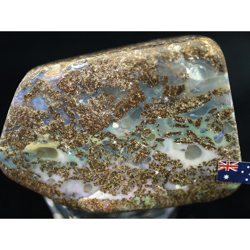 ≪原石祭り20%OFF≫1点物★高品質！超希少！産出激減★魅惑の遊色効果★オーストラリア産★天然原石/ボルダーオパール母岩付