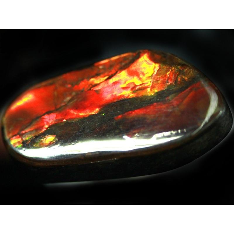 【24時間以内発送】 【USAツーソンミネラルショー商品】超激レア！虹色に輝くイリデッセンス★アンモナイト化石宝石★7000万年の奇跡★カナダ産/宝石ルース（裸石）/アンモライト（A 【X2921008207】(15023円)