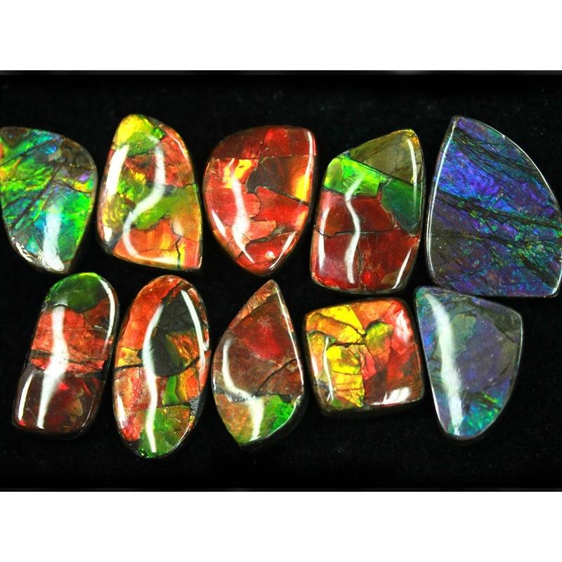 [即日発送] 【USAツーソンミネラルショー商品】超激レア！虹色に輝くイリデッセンス★アンモナイト化石宝石★7000万年の奇跡★カナダ産/宝石ルース（裸石）/アンモライト（A 【W3409234000】(17534円)