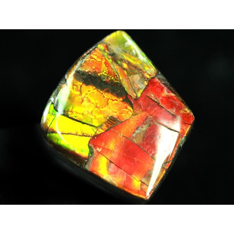 【希少品】 【USAツーソンミネラルショー商品】超激レア！虹色に輝くイリデッセンス★アンモナイト化石宝石★7000万年の奇跡★カナダ産/宝石ルース（裸石）/アンモライト（A 【AAA9042237947】(32022円)