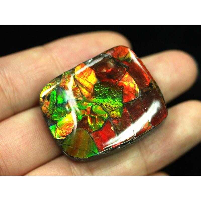 【USAツーソンミネラルショー商品】超激レア！虹色に輝くイリデッセンス★アンモナイト化石宝石★7000万年の奇跡★カナダ産/宝石ルース（裸石）/アンモライト（A PT900 サンゴ ダイヤモンド OTHER リング