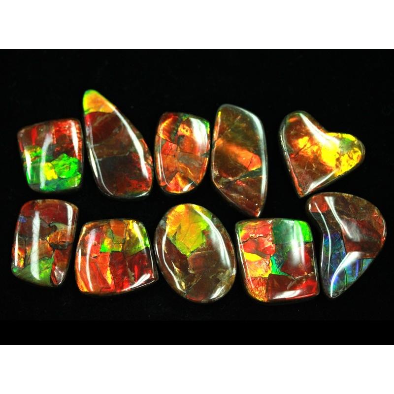 【希少】 【USAツーソンミネラルショー商品】超激レア！虹色に輝くイリデッセンス★アンモナイト化石宝石★7000万年の奇跡★カナダ産/宝石ルース（裸石）/アンモライト（A 【WS5591881368】(19803円)