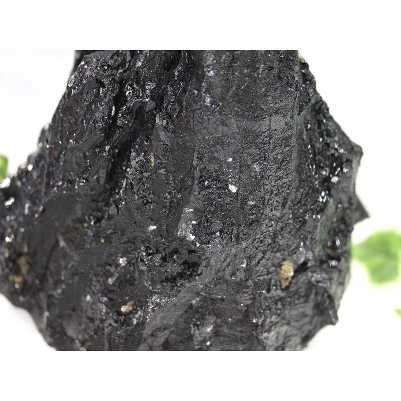 【USAツーソンミネラルショー商品】巨大サイズ★漆黒の艶★美結晶★鉱物共生★心身の活性化と健康運の石★ブラジル産★天然原石/ブラックトルマリン原石(電気石/の画像