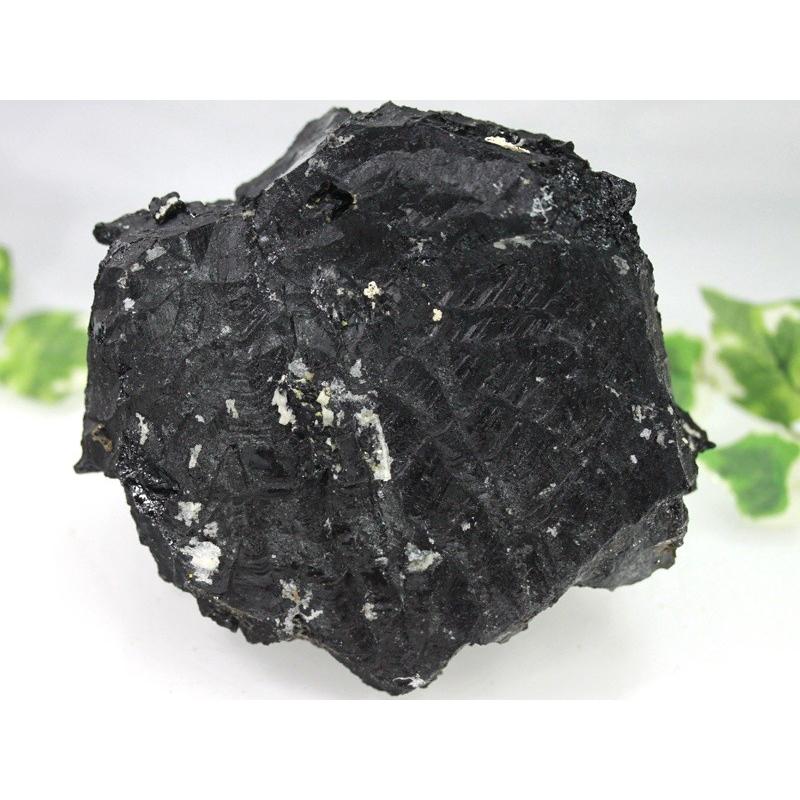 【USAツーソンミネラルショー商品】巨大サイズ★漆黒の艶★美結晶★鉱物共生★心身の活性化と健康運の石★ブラジル産★天然原石/ブラックトルマリン原石(電気石/の画像