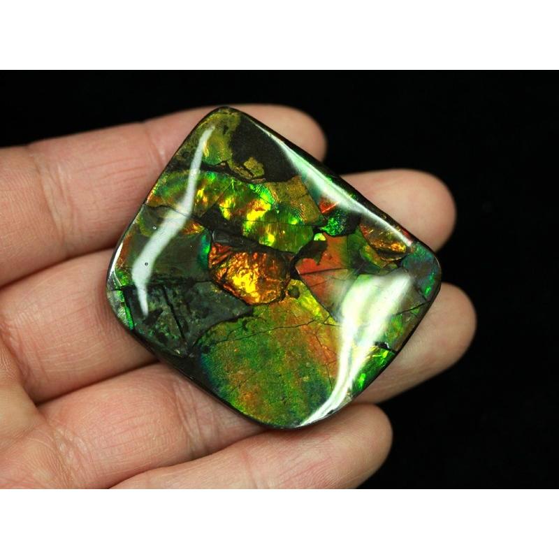 美しいイリデッセンス☆カナダ産アンモライト 1.525ct | 宝石つむり 超