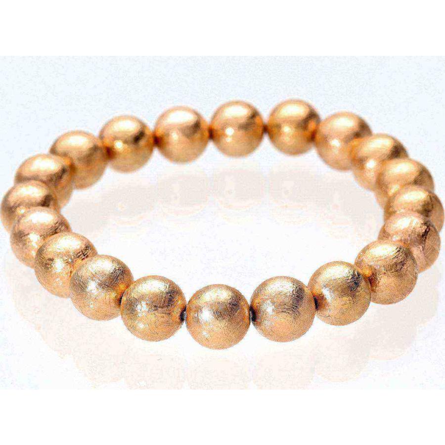 ★レア物 新品未開封 宇宙から飛来した神秘の石★5A/天然石ブレスレット/ギベオン(隕石/メテオライト/Gibeon）/ピンクゴールド/ラウンド/10mm【天然石/パワーストーン】【アメリカツ 【PET9763672157】(34577円)