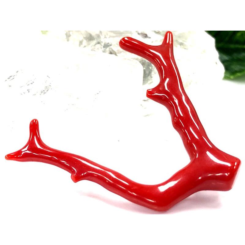 USED 激レア！★完全天然！高発色レッド★高品質、地中海産★天然石/地中海産/胡渡珊瑚/天然赤珊瑚(レッドコーラル/胡渡珊瑚/紅さんご/サルジ/coral)/原木/1個【天然 【2224329749】(11440円)