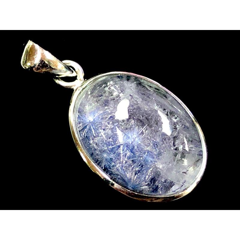 【国産】 【1点物】超プレミアストーン！★希少レアストーン！★天然石ペンダントトップ/silver925製/デュモルチェライトインクォーツ（Dumortierite/デュモルチェ石)/1 【2307721307】(11869円)