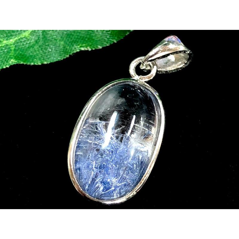 【1点物】超プレミアストーン！★希少レアストーン！★天然石ペンダントトップ/silver925製/デュモルチェライトインクォーツ（Dumortierite/デュモルチェ石)/1