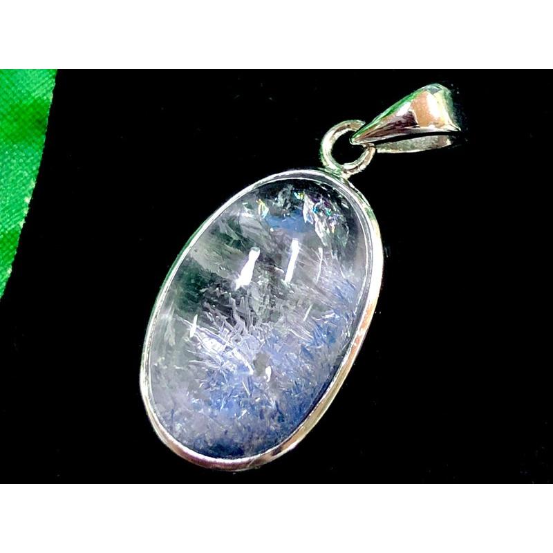 【1点物】超プレミアストーン！★希少レアストーン！★天然石ペンダントトップ/silver925製/デュモルチェライトインクォーツ（Dumortierite/デュモルチェ石)/1