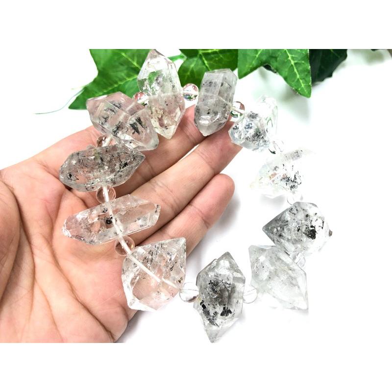 1点物 キラキラ 透明度バツグン ダイヤモンドの名前が付く水晶 Usaニューヨーク州ハーキマー地区産 天然石ブレスレット ハーキマーダイヤモンド 両頭 1 Masayan511 Shopooo By Gmo 通販 Yahoo ショッピング