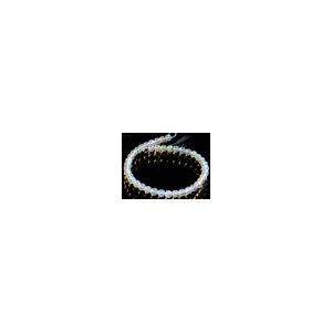 【1点物】希少！レア品質★希望と幸運の石★魅惑の遊色効果★天然石ビーズ/オパール(Opal/蛋白石)/ミラーボールカット/約4.5mm/1連【天然石/パワーストーン】【_2