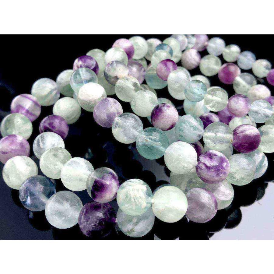 天然石ブレスレット/エンジェルフェザーレインボーフローライト