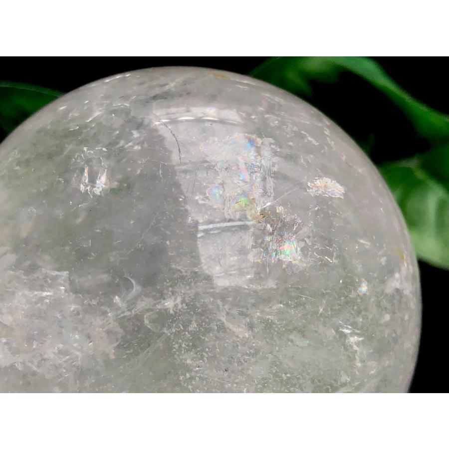 【1点物】虹入り★人気の丸玉！マダガスカル産★天然石/マダガスカル産レインボー水晶ボール（cristal/quartz/スフィア）/ラウンド/約75mm/1個【ネコポス不可】_8