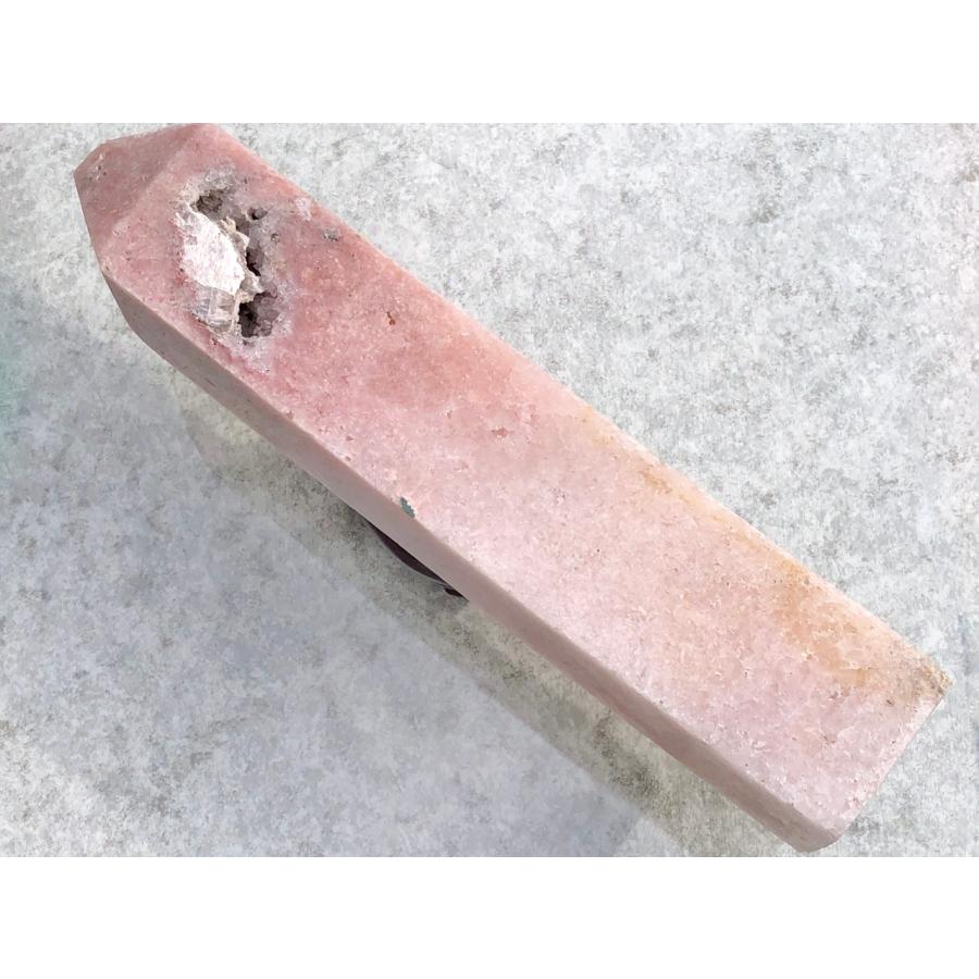 希少ピンクカラー★ドゥルージー結晶★ブラジル産★天然原石/ピンクアメジストオベリスク(紫水晶/Amethyst)/ポイント・タワー/約28cm/1個【ネコポス不可】【天然 【Simple】