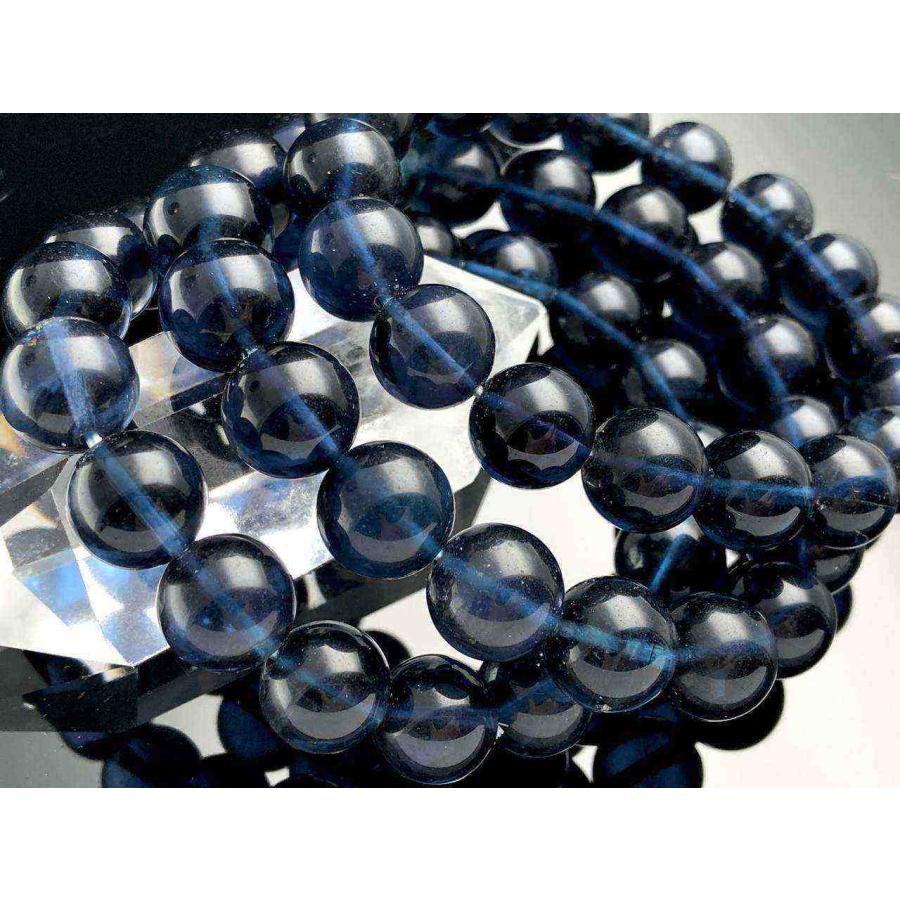 メキシコ産☆天然石ブレスレット/ディープブルーフローライト