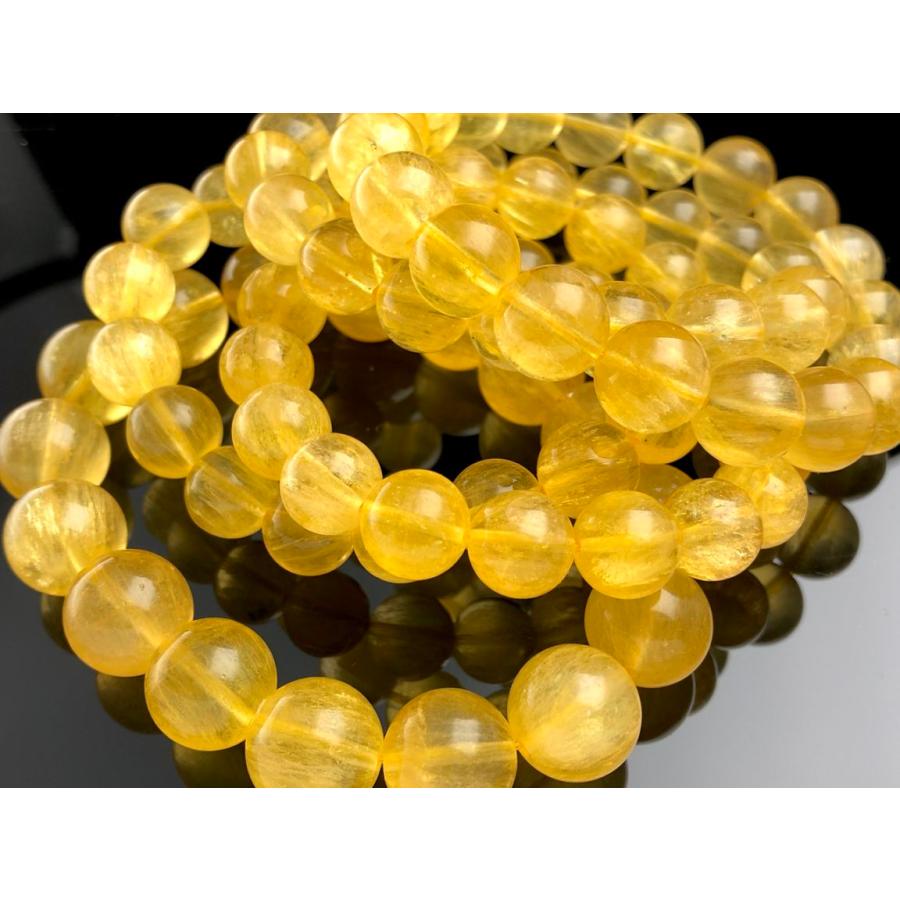メキシコ産★天然石ブレスレット/ハニーフローライト（fluorite,蛍石）/ラウンド/約13mm/1本【天然石/パワーストーン】【アメリカツーソン・香港展示会・世界各