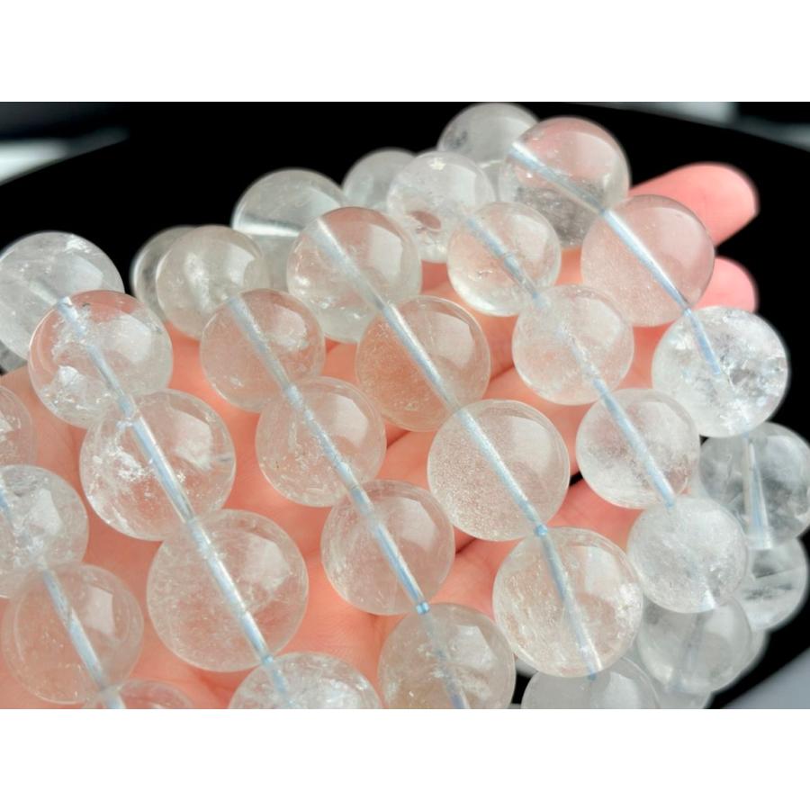 マダガスカル産★天然石ブレスレット/水晶（Crystal/quartz/クリスタル）/ラウンド/約17mm/1本【天然石/パワーストーン】【アメリカツーソン・香港展示会・世界_3