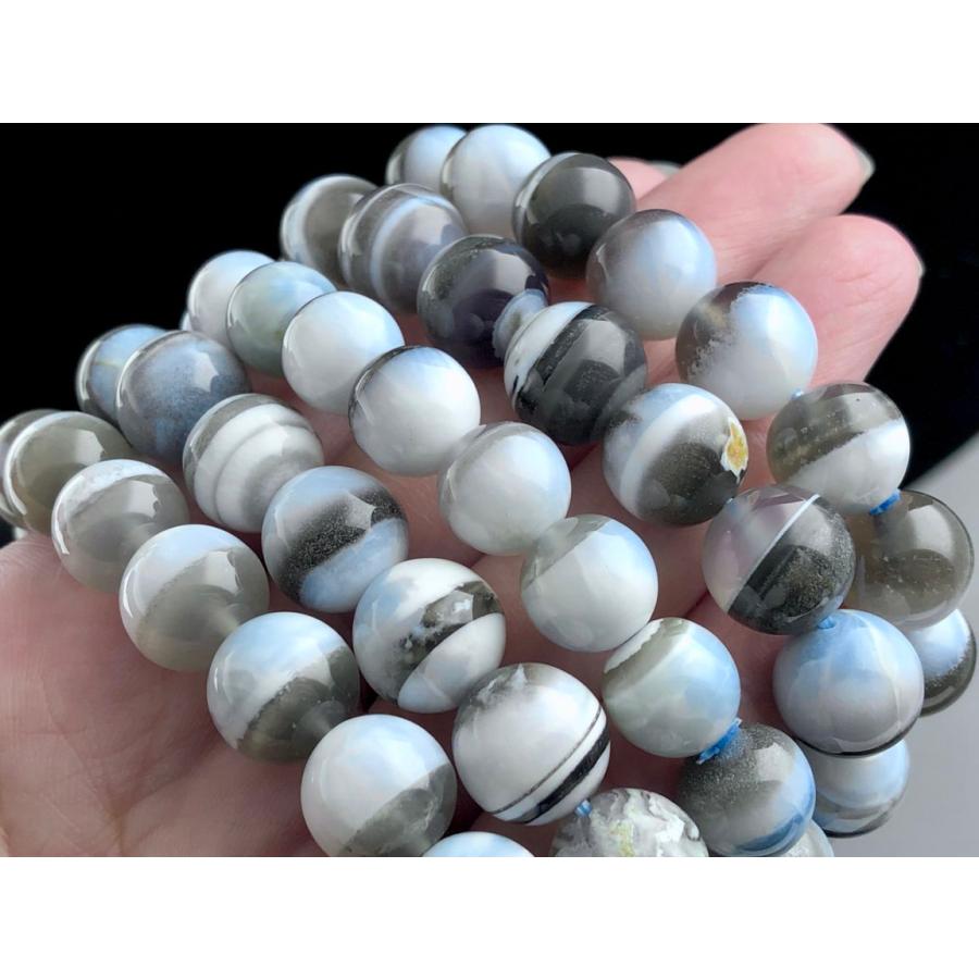 インド産★天然石ブレスレット/デザートオパール（Opal/蛋白石)/ラウンド/約12mm/1本【天然石/パワーストーン】【アメリカツーソン・香港展示会・世界各地出展品_3