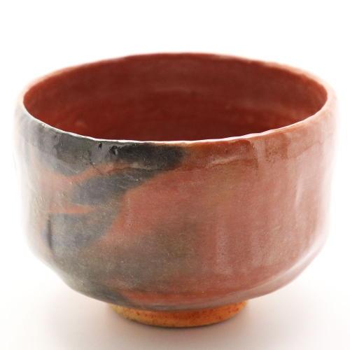 抹茶碗 赤楽茶碗 佐々木松楽 作 通年物 春夏秋冬 茶道具 茶器 茶筅 茶碗 棗 古帛紗 袱紗 茶巾 炭道具 灰 茶道具類 柄杓 水指 掛け軸 茶の湯道具 抹茶 お点前_3