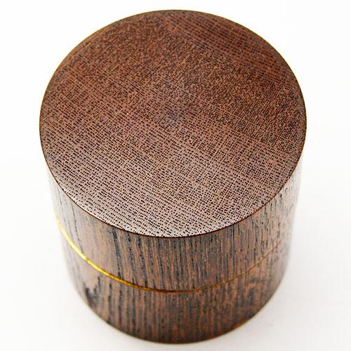 中次 薄茶器 欅 摺漆内金箔 茶道具 茶の湯用品 お点前用 なつめ ナツメ