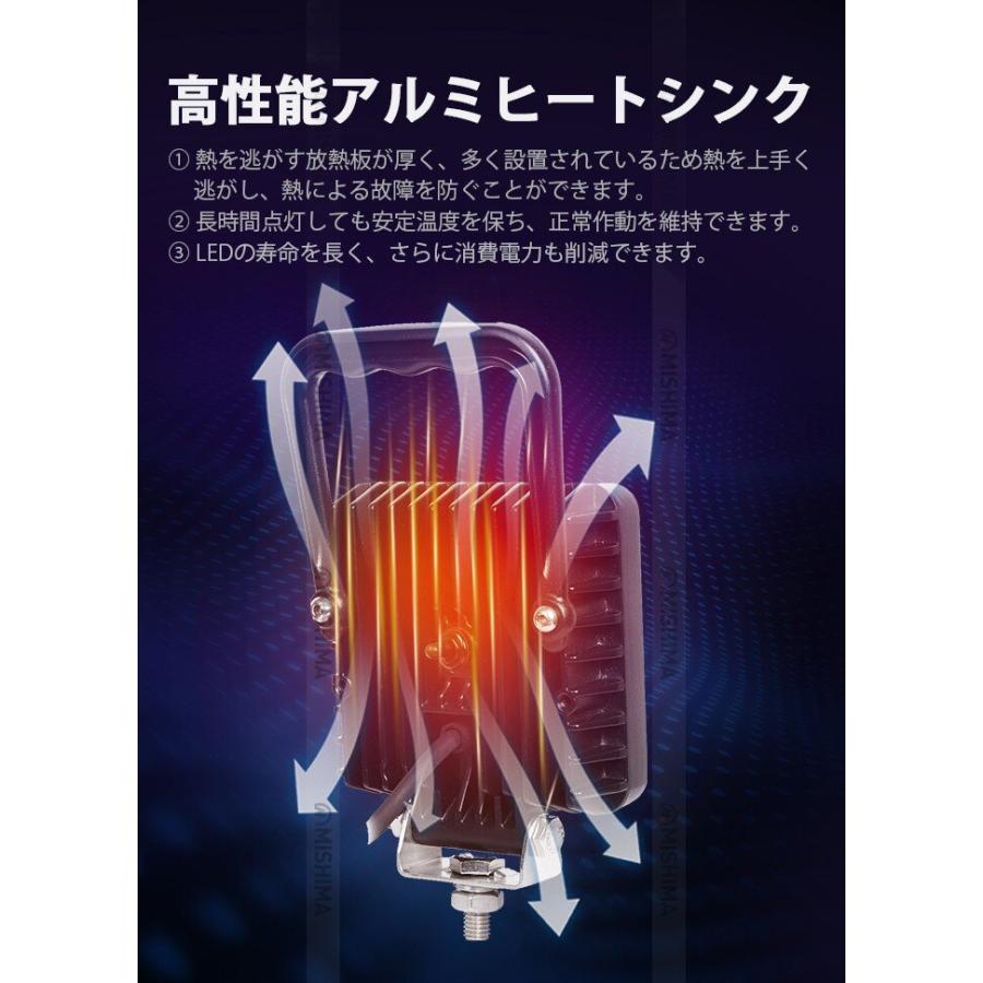 led作業灯24v led作業灯12v led作業灯ワークライト 投光器 【2台/スイッチ 付き 30W LEDワークライト】ワークライト ...