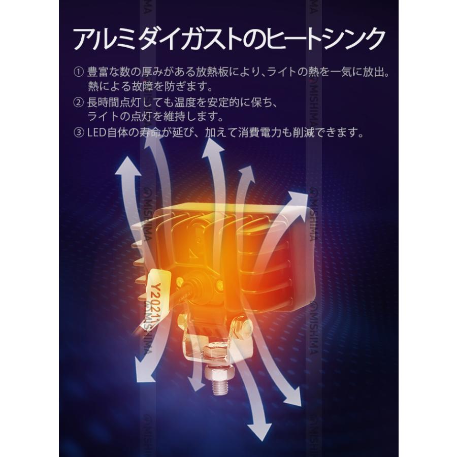 作業灯 LED ワークライト 軽トラ 広角 【1台・小型・12Wバック 作業灯 LED ワークライト 軽トラ 広角 【1台・小型・12Wバック