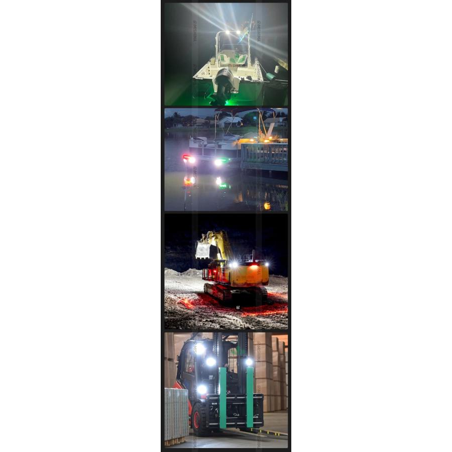 豪然たるLED御勤め灯 120W 白いこと上半身｜12V 24V相応う 舟・船・鉄道車両用細工物ともし火｜広角照らしだす12000ルーメン msm82120-W 最高限度14ヵ月言いはなつ 耐久性軽銀マイコン製 白上半身