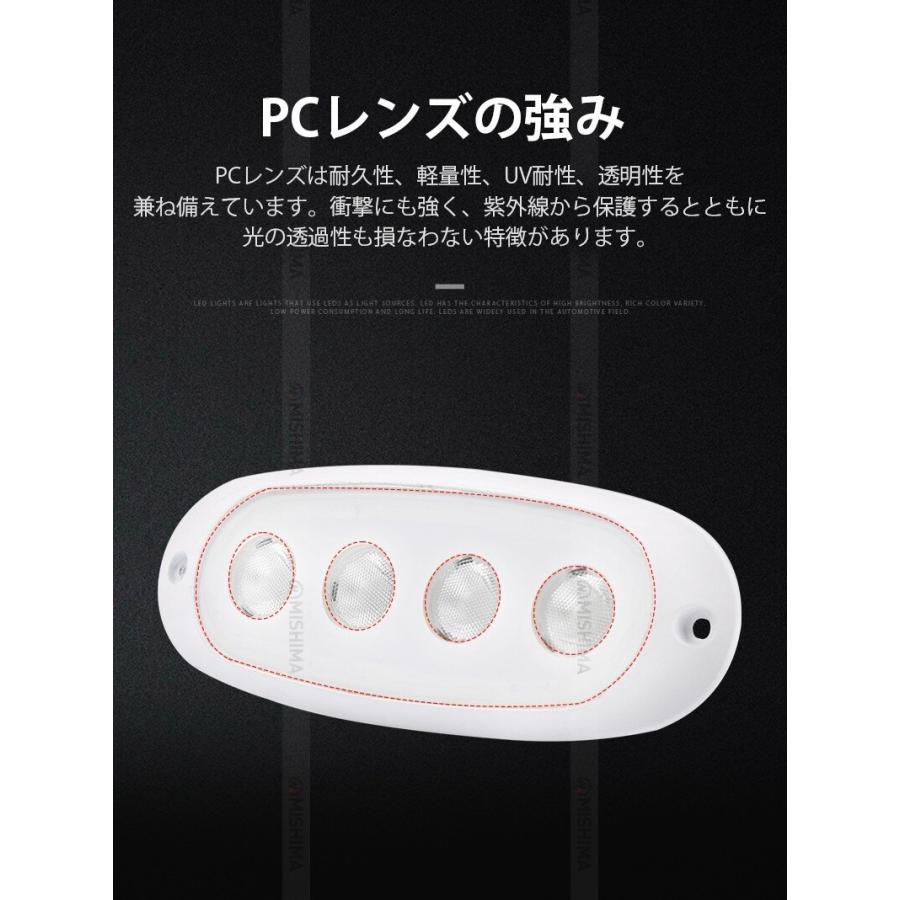 作業灯 LED ワークライト【3台・はめ込み式】led作業灯24vノイズ対策 msm3215 12w 12v 24v 兼用 コンパクト フォグランプ 船舶 屋外 拡散 屋外照明 防水 ライト｜itempost｜07