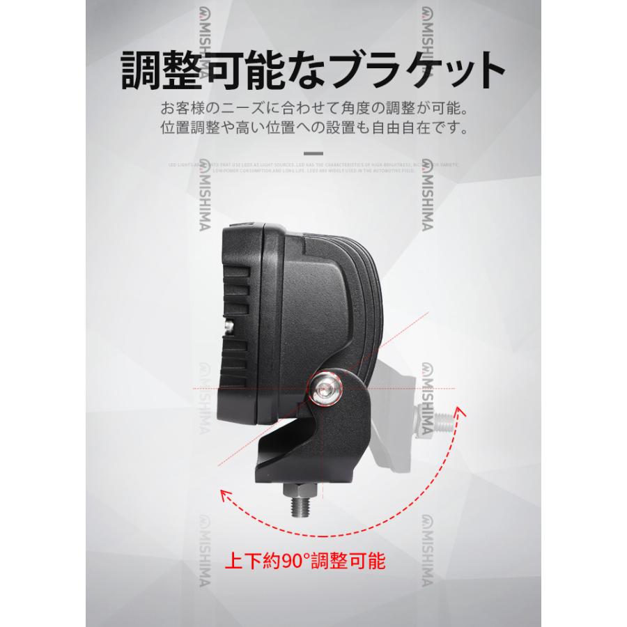 投光器 led作業灯ワークライト【3台・60Wハイパワーled】12v 24vに対応 msm8260 ハイパワー 拡散タイプ トラック 船舶 路肩灯_7