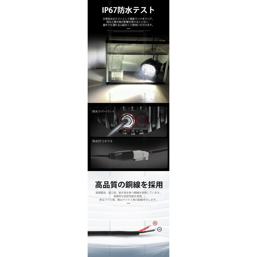 LED作業灯12v 24v兼用 【クリア/拡散レンズ・1台・最大14ヵ月保証】80Wハイパワー msm3480 ノイズ対策 トラクター・重機/前照灯 ledサーチライト/led投光器/作業の画像