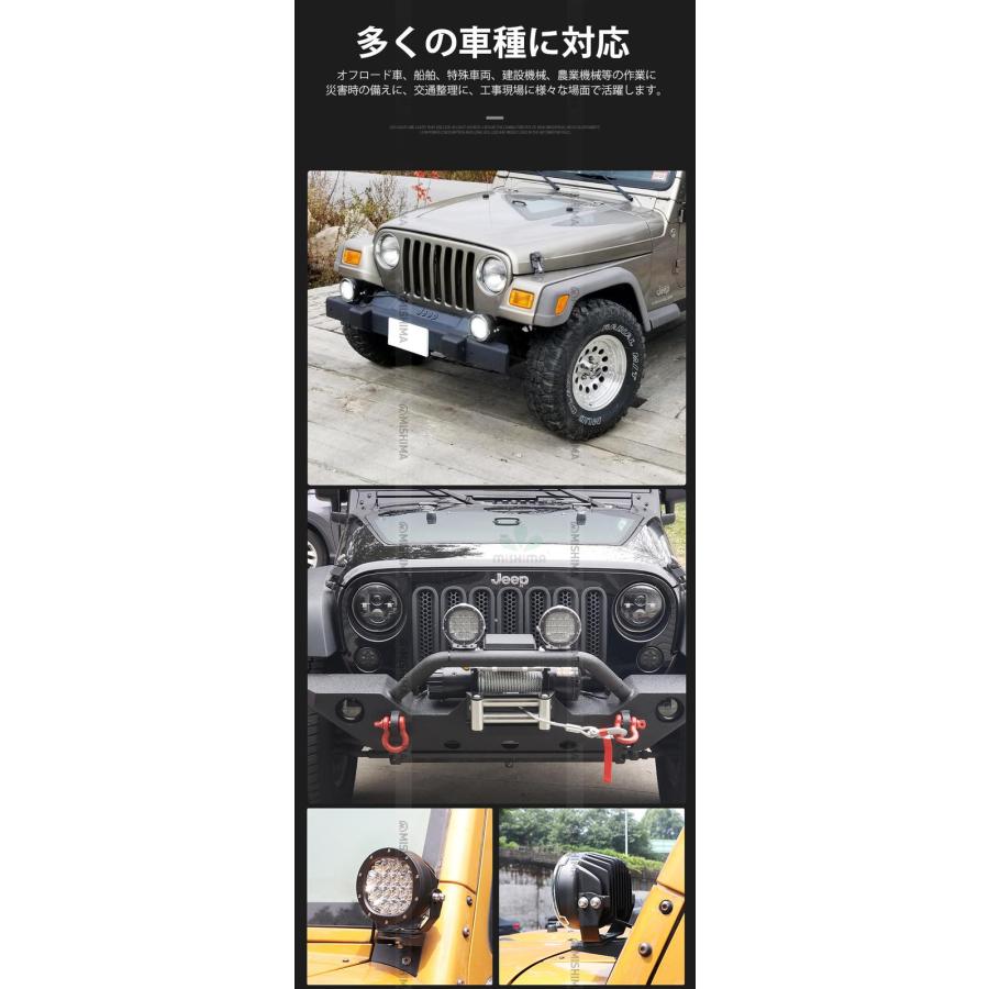 LED作業灯12v 24v兼用 【クリア/拡散レンズ・1台・最大14ヵ月保証】80Wハイパワー msm3480 ノイズ対策 トラクター・重機/前照灯 ledサーチライト/led投光器/作業の画像