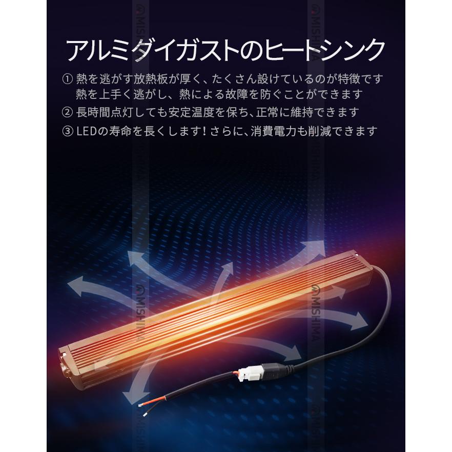 ワークライトled12v ワークライト車【12台・50W・最大14ヵ月保証】ライトバー車 msm5050 農業車両/船舶/建設機械/車用 ledライトバー24v 車 ledライトバー作業灯_7