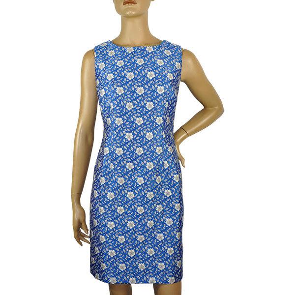 スーパーセール 30 Off Sale 春夏 イタリア インポート ブランド ワンピース Eleonora Amadei ジャガード花柄ワンピース ブルー 1 Modaitalia 2398 Shopooo By Gmo 通販 Yahoo ショッピング
