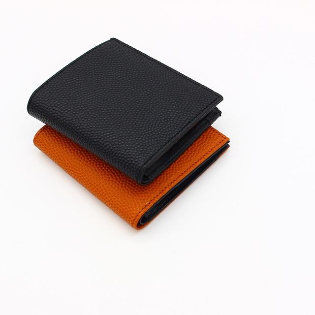 バスケットボール　二つ折り財布　レザージー/leather-g バスケットボール素材を使ったバスケ二つ折り財布 【Leather goods