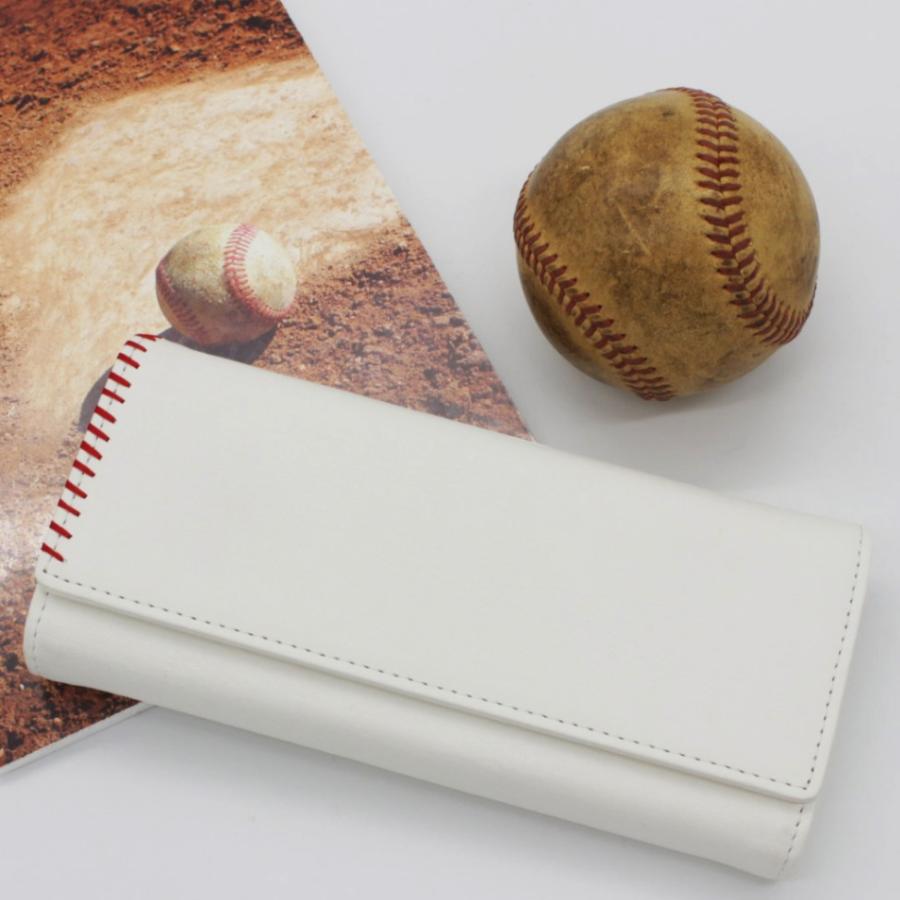 新作】常識を覆した長財布ver.baseball 野球 ボール革 メンズ